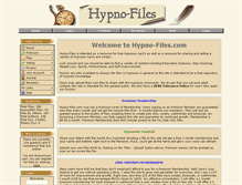 Tablet Screenshot of hypno-files.com